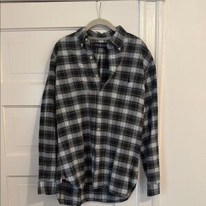 Ralph Lauren Black Plaid Men's Shirt